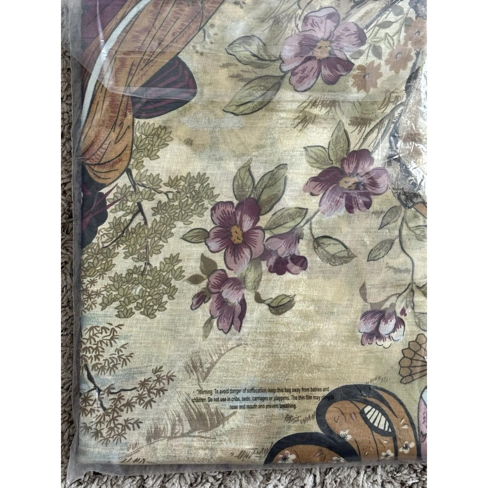 Japanese Geisha Garden Shower Curtain‎ Floral - Picture 2 of 6